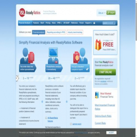 Скриншот главной страницы сайта readyratios.com