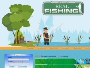 Скриншот главной страницы сайта real-fishing.ru