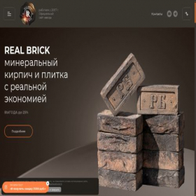 Скриншот главной страницы сайта realbrick.ru