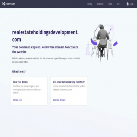 Скриншот главной страницы сайта realestateholdingsdevelopment.com