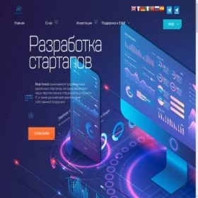 Скриншот главной страницы сайта realinvest.fun