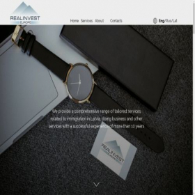 Скриншот главной страницы сайта realinvest.lv