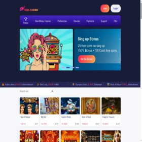 Скриншот главной страницы сайта realmoneyonlinepokies.com.au