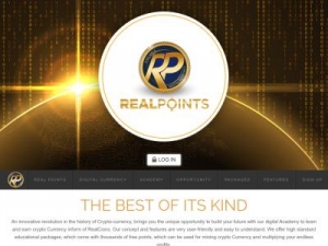 Скриншот главной страницы сайта realpoints.eu