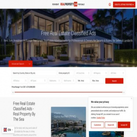 Скриншот главной страницы сайта realproperty24.com