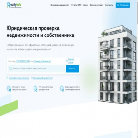 Скриншот главной страницы сайта realtyinfo.org