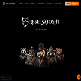 Скриншот главной страницы сайта rebelsatoshi.com