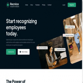 Скриншот главной страницы сайта recnice.com
