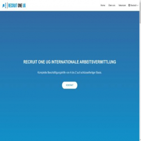 Скриншот главной страницы сайта recruitoneug.com