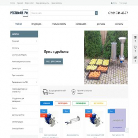 Скриншот главной страницы сайта rectifi.ru