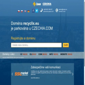 Скриншот главной страницы сайта recyclix.eu