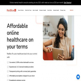 Скриншот главной страницы сайта redboxrx.com