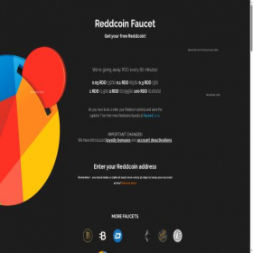 Скриншот главной страницы сайта reddcoinfaucet.info