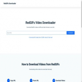 Скриншот главной страницы сайта redgifs-video-downloader.online