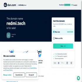 Скриншот главной страницы сайта redmi.tech