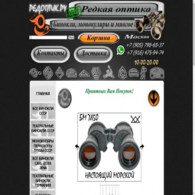 Скриншот главной страницы сайта redoptik.ru