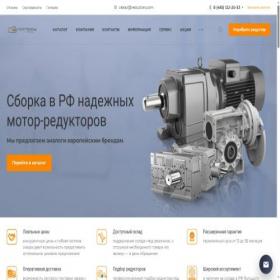 Скриншот главной страницы сайта reductors.com