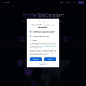 Скриншот главной страницы сайта refcase.net