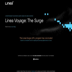 Скриншот главной страницы сайта referrals.linea.build
