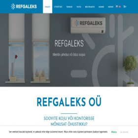 Скриншот главной страницы сайта refgaleks.ee