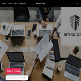 Скриншот главной страницы сайта refund-guard.com