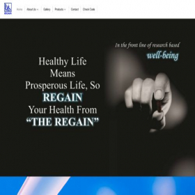 Скриншот главной страницы сайта regainlaboratories.in