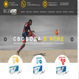 Скриншот главной страницы сайта regenflex.ru