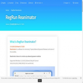Скриншот главной страницы сайта regrunreanimator.com