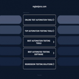 Скриншот главной страницы сайта regtestproc.com