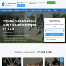 Скриншот главной страницы сайта rehab-chehov.ru