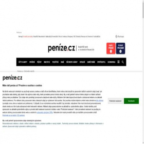 Скриншот главной страницы сайта rejstrik.penize.cz