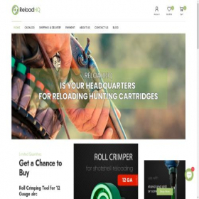 Скриншот главной страницы сайта reloadhq.shop