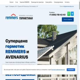 Скриншот главной страницы сайта remmers-shop.com