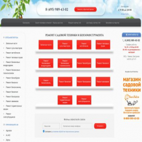 Скриншот главной страницы сайта remont.best-sad.ru