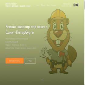 Скриншот главной страницы сайта remont.dbober.ru