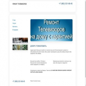 Скриншот главной страницы сайта remonttv-03.ru