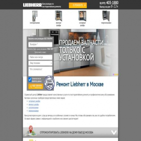 Скриншот главной страницы сайта remonty-liebherr.ru