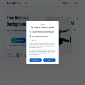 Скриншот главной страницы сайта remove-bg.ai