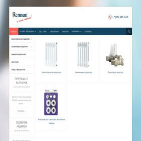 Скриншот главной страницы сайта remsan.net