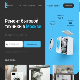 Скриншот главной страницы сайта remtpro.ru