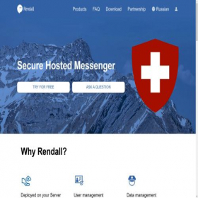 Скриншот главной страницы сайта rendall.im