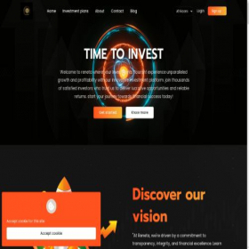 Скриншот главной страницы сайта renetabroker.com