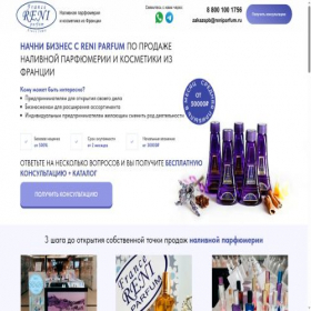 Скриншот главной страницы сайта reni.spb.ru
