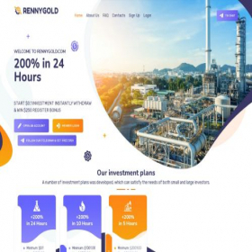 Скриншот главной страницы сайта rennygold.com