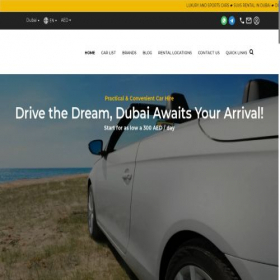 Скриншот главной страницы сайта rentacar-dubai.ae