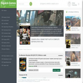 Скриншот главной страницы сайта repack-game.ucoz.org