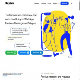 Скриншот главной страницы сайта replain.cc
