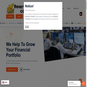 Скриншот главной страницы сайта reservesterlingcapital.com