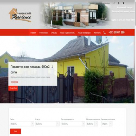 Скриншот главной страницы сайта residence-vp.net