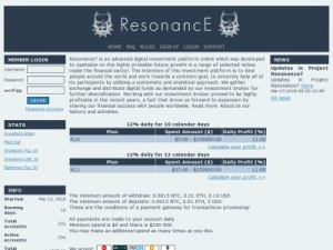 Скриншот главной страницы сайта resonance7.cc
